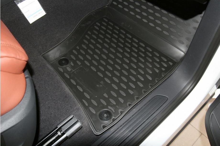 Volkswagen Touareg 2010–2018 3D gumijas salona paklājiņi (4 gab., Novline) divzonu klimata kontrolei Foto 4