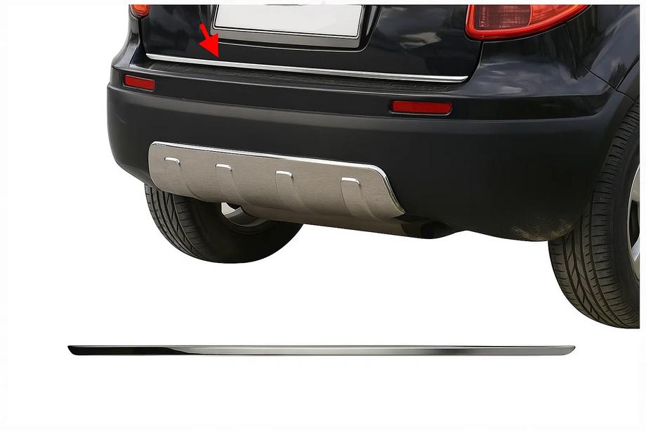 Fiat Sedici 2006–2014 Bagāžnieka malas uzlika (nerūsējošā tērauda) Image