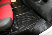 Fiat Ducato 2006–2025 (2012↗) Gumijas salona paklājiņi (2 gab., Novline) foto 3