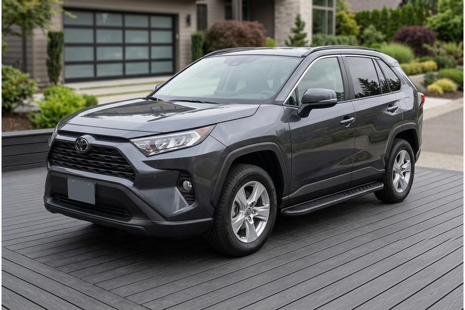 Toyota Rav 4 2019–2025 Sānu pakāpieni Bosphore Black (2 gab., alumīnijs) Foto 1