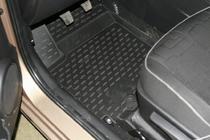 Kia Venga 2010–2019 Gumijas salona paklājiņi (3 gab., Novline) foto 2