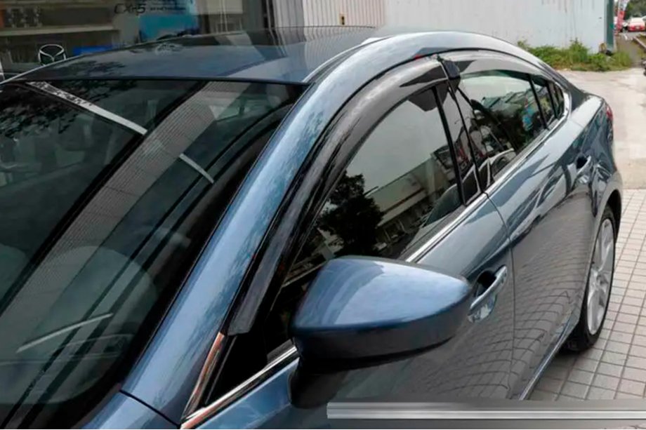 Mazda 6 2008–2012 Logu vēja deflektori (4 gab., HIC) Image