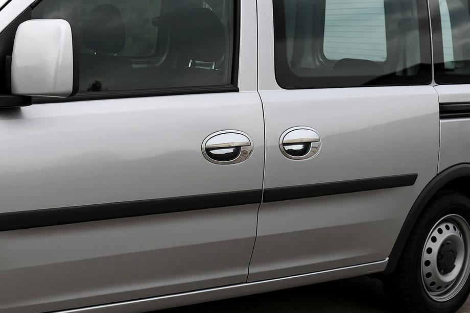 Opel Combo 2002–2012 Durvju rokturu uzlikas ar apmali (3 durvju, nerūsējošais tērauds) Image