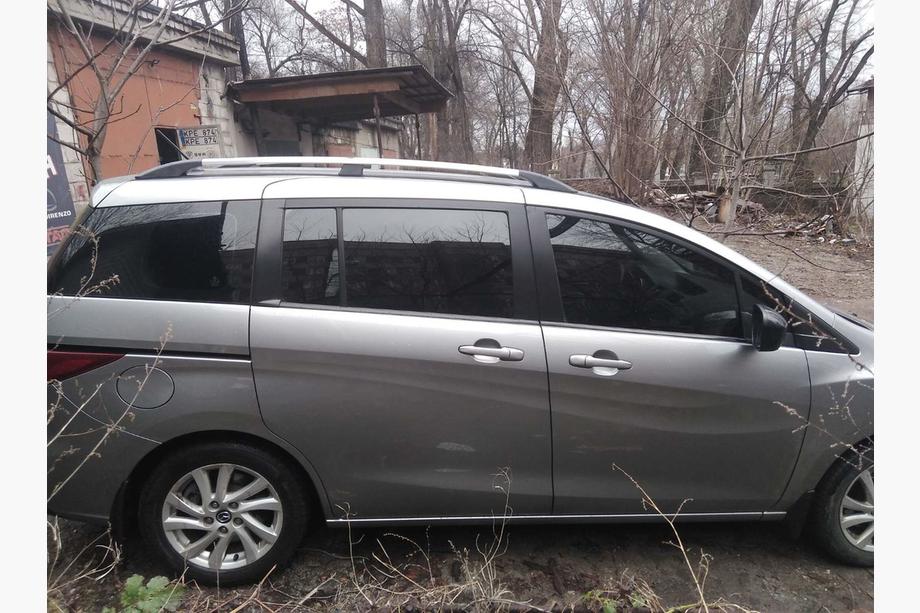 Mazda 5 2010–2018 Alumīnija jumta reliņi (hromēti) Foto 4