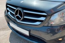 Mercedes Citan 2013–2021 Radiatora režģa uzlikas (5 gab., nerūsējošais tērauds) Carmos - turku teras foto 3
