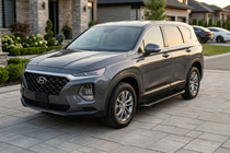 Hyundai Santa Fe 4 2018–2023 Sānu pakāpieni Allmond Black (2 gab., alumīnijs) foto 1