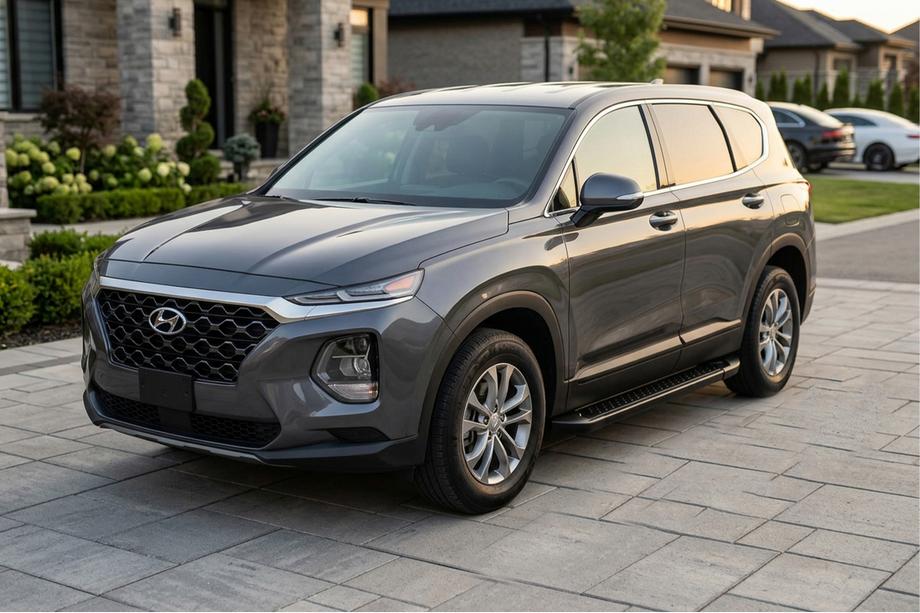 Hyundai Santa Fe 4 2018–2023 Sānu pakāpieni Allmond Black (2 gab., alumīnijs) Image