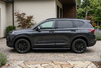 Hyundai Santa Fe 4 2018–2023 Sānu pakāpieni Bosphore Black (2 gab., alumīnijs) foto 1
