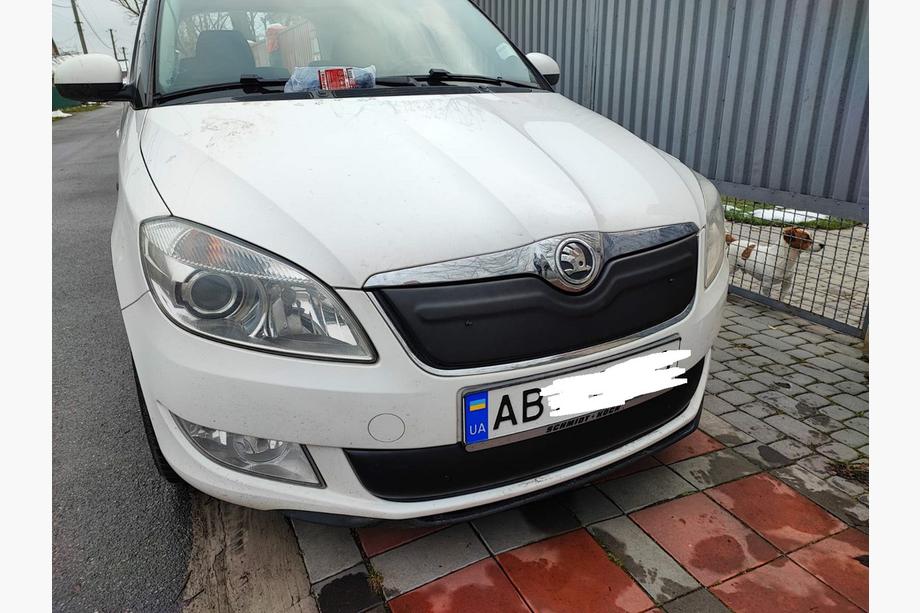 Skoda Roomster 2006–2015 Ziemas radiatora restes pārsegs (2011-2014, apakšējais) Glancēta Foto 6