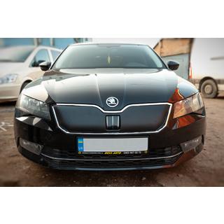 Ziemas pārsegs radiatora restei (2015-2019, augšējais) Skoda Superb 2015–2024 foto 2