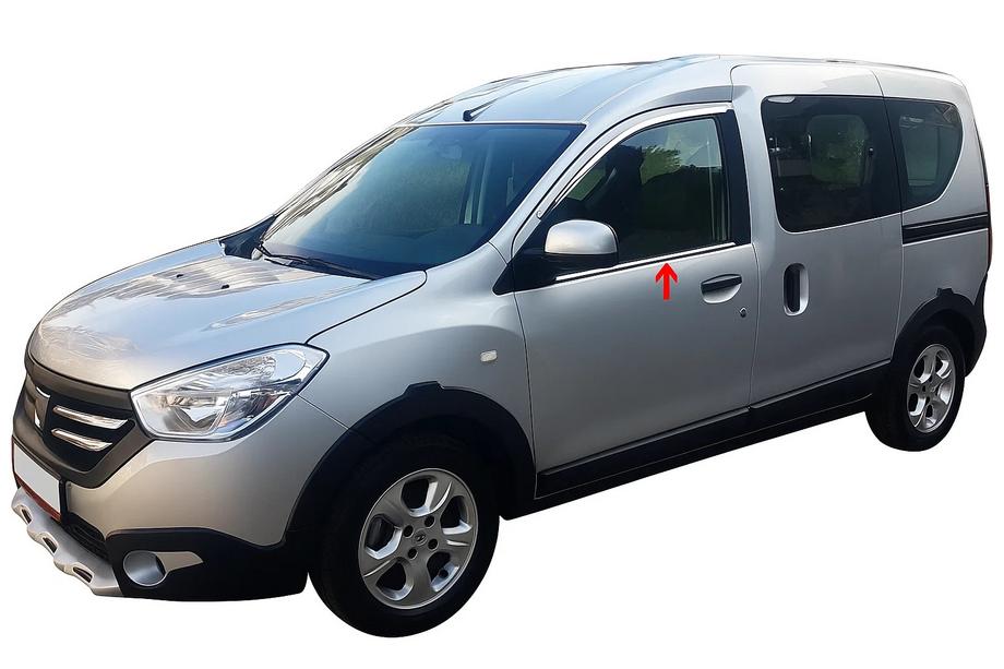 Renault Dokker 2013–2022 Logu apmales (2 gab., nerūsējošais tērauds) Carmos - turku teras Image
