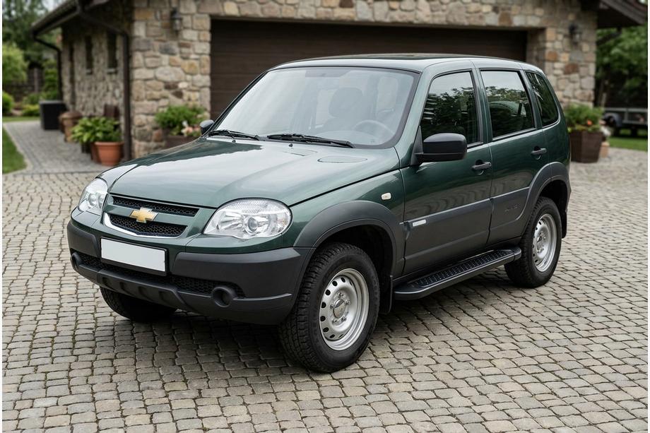 Chevrolet Niva 1998–2020 Sānu pakāpieni Allmond Black (2 gab., alumīnijs) Image