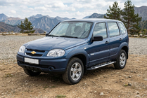Chevrolet Niva 1998–2020 Sānu sliekšņi Sunrise (2 gab., alumīnijs) foto 2