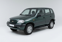 Chevrolet Niva 1998–2020 Sānu pakāpieni Bosphore Grey (2 gab., alumīnijs) foto 1