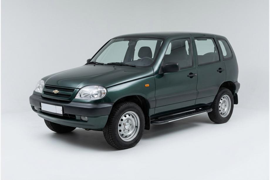 Chevrolet Niva 1998–2020 Sānu pakāpieni Bosphore Grey (2 gab., alumīnijs) Image