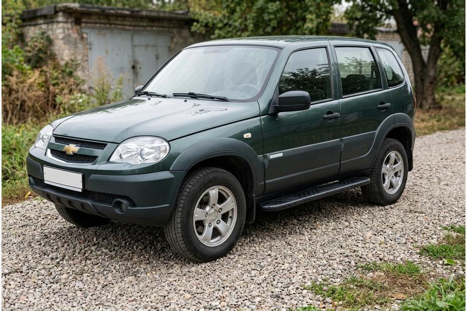 Chevrolet Niva 1998–2020 Sānu pakāpieni Bosphore Black (2 gab., alumīnijs) Image