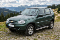Chevrolet Niva 1998–2020 Sānu pakāpieni Maydos V2 (2 gab., alumīnijs/nerūsējošais tērauds) foto 1