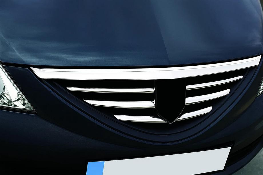 Renault Logan I 2005–2008 Radiatora režģa uzlikas (nerūsējošais tērauds) Carmos - turku teras Image