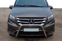 Mercedes Vito/V klase W447 2014– Bullbar WT006 (nerūsējošais tērauds) foto 5