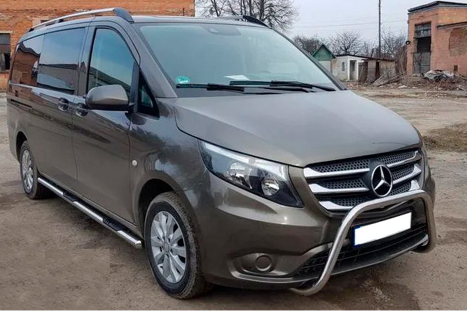 Mercedes Vito/V klase W447 2014– Bullbar WT006 (nerūsējošais tērauds) Image