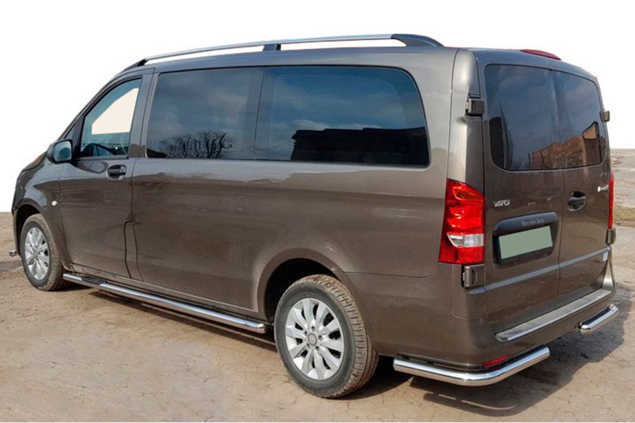 Mercedes Vito/V klase W447 2014– Aizmugurējais stūru aizsargstienis AK003 (nerūsējošais tērauds) Image