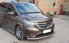 Mercedes Vito/V klase W447 2014– Priekšējais aizsargstienis ST008 (nerūsējošais tērauds) foto 3