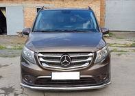 Mercedes Vito/V klase W447 2014– Priekšējais aizsargstienis ST008 (nerūsējošais tērauds) foto 1