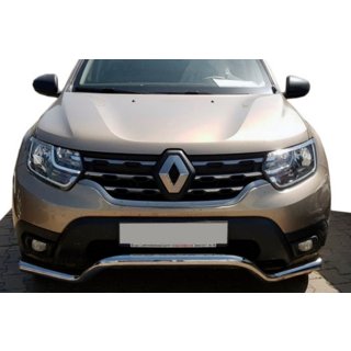 Priekšējais aizsargstienis WT008 (nerūsējošais tērauds) Dacia Duster 2018–2024 foto 1