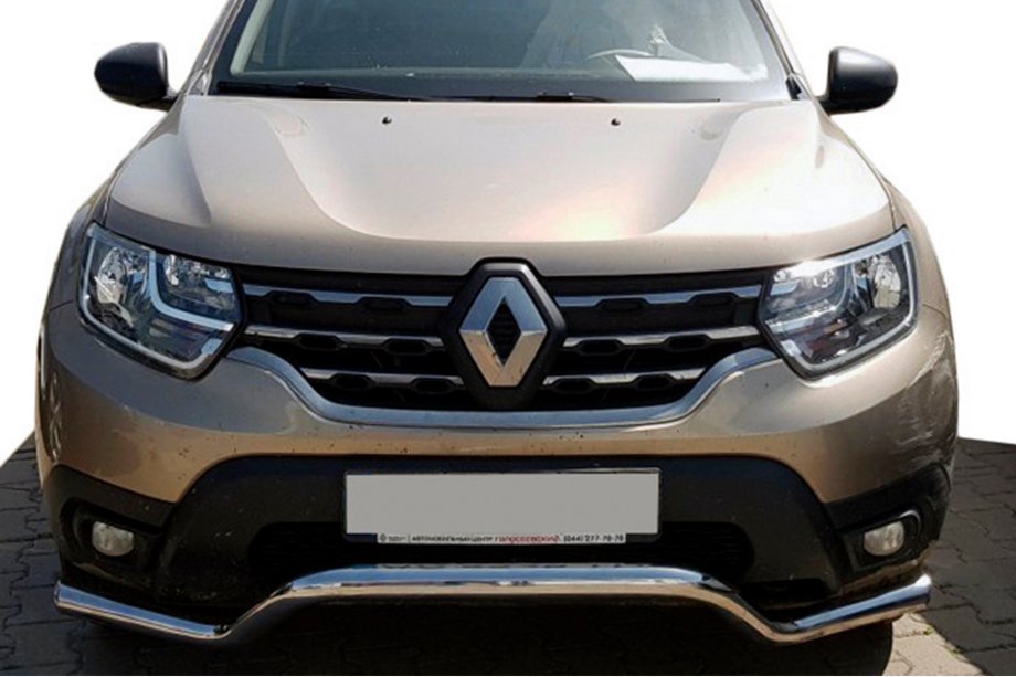 Renault Duster 2018–2024 Priekšējais aizsargstienis WT008 (nerūsējošais tērauds) Image