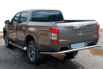 Fiat Fullback 2016– Aizmugures aizsargstienis AK005 (nerūsējošais tērauds) foto 1