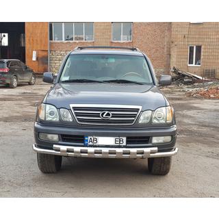 Priekšējais aizsargs ST015 (nerūsējošais tērauds) Lexus LX470 1998–2007 foto 4