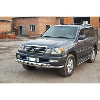 Priekšējais aizsargs ST015 (nerūsējošais tērauds) Lexus LX470 1998–2007 foto 2