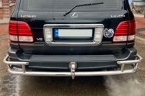 Lexus LX470 1998–2007 Aizmugurējais aizsargstienis AK009-15 (nerūsējošais tērauds) foto 2
