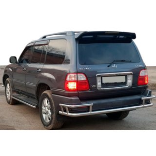 Aizmugurējais aizsargstienis AK009-15 (nerūsējošais tērauds) Lexus LX470 1998–2007 foto 1