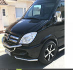Mercedes Sprinter W906 2006–2018 Priekšējais aizsargstienis OM3-2 (2013+, nerūsējošais tērauds) foto 6
