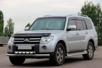 Mitsubishi Pajero Wagon IV 2006–2021 Priekšējais aizsargstienis ST015-13 (nerūsējošais tērauds) foto 4