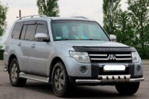 Mitsubishi Pajero Wagon IV 2006–2021 Priekšējais aizsargstienis ST015-13 (nerūsējošais tērauds) foto 2