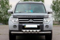 Mitsubishi Pajero Wagon IV 2006–2021 Priekšējais aizsargstienis ST015-13 (nerūsējošais tērauds) foto 1