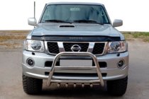 Nissan Patrol Y61 1997–2011 Kengurustienis QT007 (nerūsējošais tērauds) foto 1