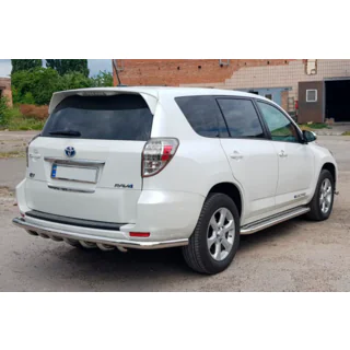 Aizmugures aizsargstienis AK005-15 (tikai EV, 2 gab., nerūsējošais tērauds) Toyota Rav 4 2006–2013 foto 2