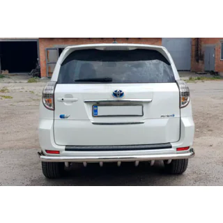 Aizmugures aizsargstienis AK005-15 (tikai EV, 2 gab., nerūsējošais tērauds) Toyota Rav 4 2006–2013 foto 4