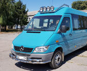 Mercedes Sprinter W901/902/903/904/905 1995–2006 Priekšējais aizsargstienis ST015-2 (nerūsējošais tērauds) foto 3