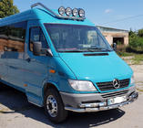 Mercedes Sprinter W901/902/903/904/905 1995–2006 Priekšējais aizsargstienis ST015-2 (nerūsējošais tērauds) foto 6