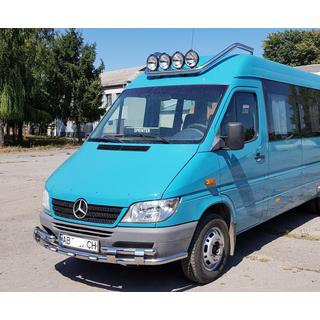 Priekšējais aizsargstienis ST015-2 (nerūsējošais tērauds) Mercedes Sprinter W901/902/903/904/905 1995–2006 foto 3