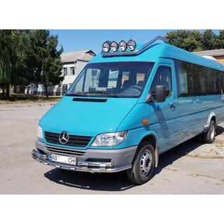 Priekšējais aizsargstienis ST015-2 (nerūsējošais tērauds) Mercedes Sprinter W901/902/903/904/905 1995–2006 foto 4