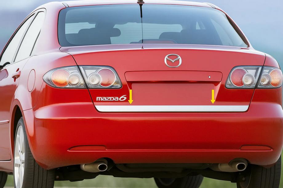 Mazda 6 2003–2008 Bagāžnieka malas uzlika (nerūsējošā tērauda) Image