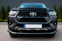 Toyota Hilux 2015– Priekšējais aizsargstienis Texas 2020+ (76 mm, melns) foto 4