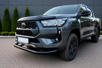 Toyota Hilux 2015– Priekšējais aizsargstienis Texas 2020+ (76 mm, melns) foto 1