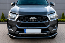 Toyota Hilux 2015– Priekšējais aizsargstienis Texas 2020+ (76 mm, melns) foto 6