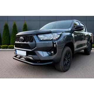 Priekšējais aizsargstienis Texas 2020+ (76 mm, melns) Toyota Hilux 2015– foto 1